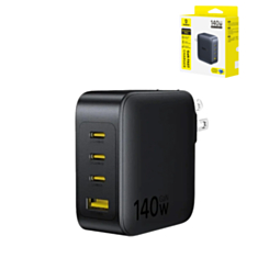 BASEUS EnerFill FH11 GaN Fast Charger 3C+U 140W US (COSMIC BLACK) (Only Ground Shipping)