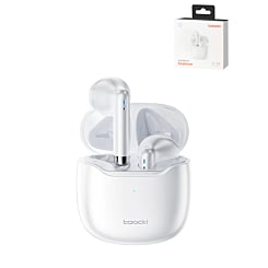 Toocki TWS Bluetooth 5.3 Wireless Earbuds (WHITE) (Only Ground Shipping)