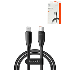 Toocki USB C-L Non-MFI Fast Charging Data Cable (BLACK) (6ft) (27W) (Only Ground Shipping)