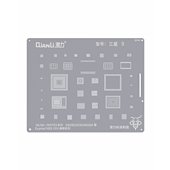 Grab the wholesale deals on the Qianli Bumblebee BGA reballing stencil QS48 for Samsung S6, S6 Plus, Note 5, G9200, G9250, and N9200 with Exynos 7420 CPU – universal series.