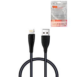 Toocki USB A-L Non-MFI Fast Charging Data Cable (BLACK) (3ft) (12W) (Only Ground Shipping)