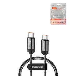 Toocki USB C-C Braided Fast Charging Data Cable (3ft) (100W) (BLACK) (Only Ground Shipping)