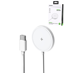 Esoulk Magnetic Wireless Charger (15W) (WHITE) (Only Ground Shipping)
