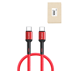 Esoulk USB C-C Braided Charging Cable (RED) (4ft) (30W) (Only Ground Shipping)