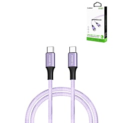 Esoulk USB C-C Charging & Data Sync Cable (PURPLE) (6ft) (100W) (Only Ground Shipping)