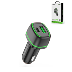 Esoulk Dual USB A+C Car Charger (BLACK) (36W) (Only Ground Shipping)