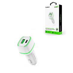 Esoulk PD + QC EA15 Fast Car Charger (WHITE) (18W) (Only Ground Shipping)