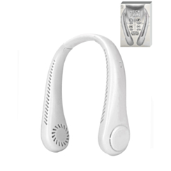 POMGEAR Portable Bladeless Neck Fan (WHITE) (Only Ground Shipping)