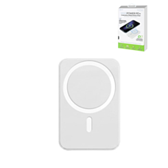 POMGEAR MagPower PD+ Portable Magnetic Wireless Power Bank (WHITE) (5000mAh) (Only Ground Shipping)