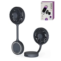 POMGEAR Aero Mate Bendable Magnetic Portable Fan with Magnetic Phone Stand (BLACK) (Only Ground Shipping)