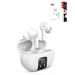 USG by PowerPeak - Airo True Wireless Bluetooth Earbuds - (WHITE) (Only Ground Shipping)