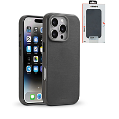 xBase by PowerPeak Leather Magsafe Case for iPhone 16 Pro Max - (BLACK) (Only Ground Shipping)