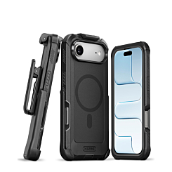 xBase Boulder MagSafe Heavy-Duty Case with Belt Clip - BLACK for iPhone Air (Only Ground Shipping)