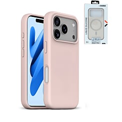 xBase by PowerPeak Liquid Silicone Gel/Rubber MagSafe for iPhone 17 Pro (PINK) (Only Ground Shipping)