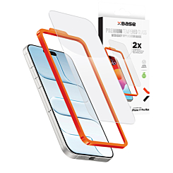 xBase Clear Tempered Glass for iPhone 17 Pro Max (Single Pack)