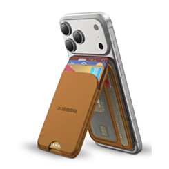 xBase by PowerPeak MagWallet Stand (BROWN) (RFID Blocking) (Only Ground Shipping)