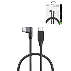 Esoulk Right Angle USB C-C Charging Cable (3ft) (60W) (BLACK) (Only Ground Shipping)