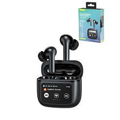 Esoulk Touch Screen ANC & ENC Wireless Earbuds (BLACK) (Only Ground Shipping)