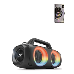 USG by PowerPeak - SoundStorm2 - BOOM Wireless Party Box Speaker with Lights - (BLACK) (Only Ground Shipping)