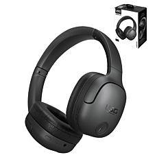 USG by PowerPeak - Wireless ANC On-Ear Headphones with Carry Case - (BLACK) (Only Ground Shipping)