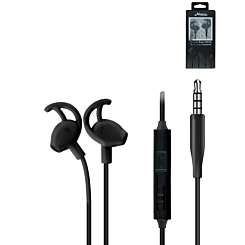 eVogue Super Bass Headphone with Volume Control - BLACK (Only Ground Shipping)