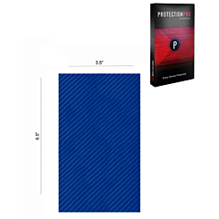ProtectionPro - Blank Royal Blue Carbon Fiber (Small) (Pack of 10)