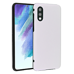 Full Cover New Design Silicone Case - WHITE for Galaxy A02 (Only Ground Shipping)