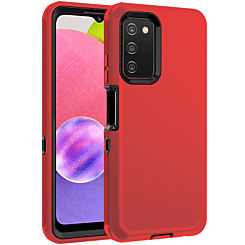 Heavy Duty Case for Galaxy A03S (RED & BLACK) (Only Ground Shipping)