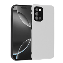 Full Cover New Design Silicone Case - WHITE for Galaxy A03S (Only Ground Shipping)