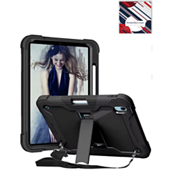 TriShield Tablet Case with Kickstand (BLACK) for iPad 10 2022 (10.9") / iPad 11 (A16) / Air 11 (2024/2025/2026) / Air 4 / Air 5 (Only Ground Shipping)