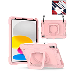 Full Body Protection Case with Square Kickstand (ROSE GOLD) for iPad 10 2022 (10.9") / iPad 11 (A16) / Air 11 (2024/2025/2026) / Air 4 / Air 5 / Pro 11 (All Models) (Only Ground Shipping)