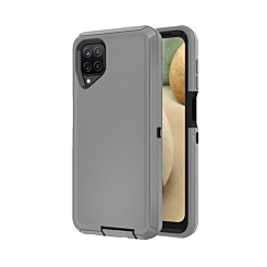 Heavy Duty Case for Galaxy A12 (DARK GRAY & BLACK) (Only Ground Shipping)