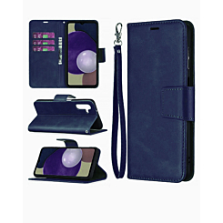 Galaxy A13 Leather Wallet Case with Card Slot - BLUE (Only Ground Shipping)