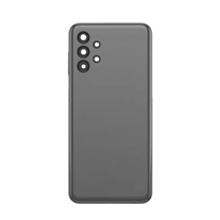Back Glass with Camera Lens and Adhesive for Galaxy A13S (A137 / 2022) (NO LOGO) (BLACK)