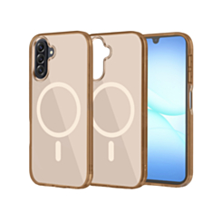 Transparent Magnetic Shockproof Case - BROWN for Galaxy A17 / A26 5G (Only Ground Shipping)