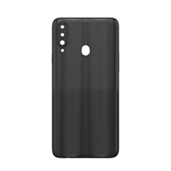 Back Glass with Camera Lens and Adhesive for Galaxy A20S (A207 / 2019) (NO LOGO) (BLACK)