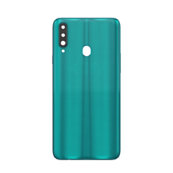Back Glass with Camera Lens and Adhesive for Galaxy A20S (A207 / 2019) (NO LOGO) (GREEN)