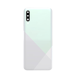 Back Glass with Camera Lens and Adhesive for Galaxy A30S (A307 / 2019) (NO LOGO) (PRISM CRUSH WHITE)