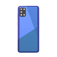 Back Glass with Camera Lens and Adhesive for Galaxy A31 (A315 / 2020) (NO LOGO) (PRISM CRUSH BLUE)