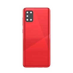 Back Glass with Camera Lens and Adhesive for Galaxy A31 (A315 / 2020) (NO LOGO) (PRISM CRUSH RED)