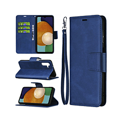 Galaxy A32 5G Leather Wallet Case with Card Slot - DARK BLUE (Only Ground Shipping)