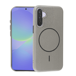 Magnetic Leather Soft Cases (TIT GRAY) for Galaxy A36 (Only Ground Shipping)