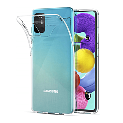Galaxy A51 Hybrid Case with Air Cushion Technology - Clear (Only Ground Shipping)