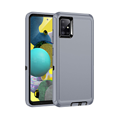 Heavy Duty Case for Galaxy A51 (DARK GRAY & BLACK) (Only Ground Shipping)