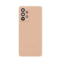 Back Glass with Camera Lens and Adhesive for Galaxy A53 5G (A536 / 2022) (NO LOGO) (PEACH)