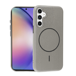 Magnetic Leather Soft Cases (TIT GRAY) for Galaxy A54 (Only Ground Shipping)
