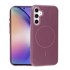 Magnetic Leather Soft Cases (SUNSET PURPLE) for Galaxy A54 (Only Ground Shipping)