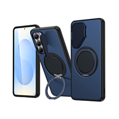 Flip Lens Cover Case with MagSafe Ring Kickstand (NAVY BLUE) for Galaxy A36 / A56 (Only Ground Shipping)