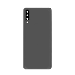 Back Glass with Camera Lens and Adhesive for Galaxy A70 (A705 / 2019) (NO LOGO) (BLACK)
