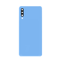 Back Glass with Camera Lens and Adhesive for Galaxy A70 (A705 / 2019) (NO LOGO) (BLUE)